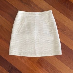 The Limited white skirt